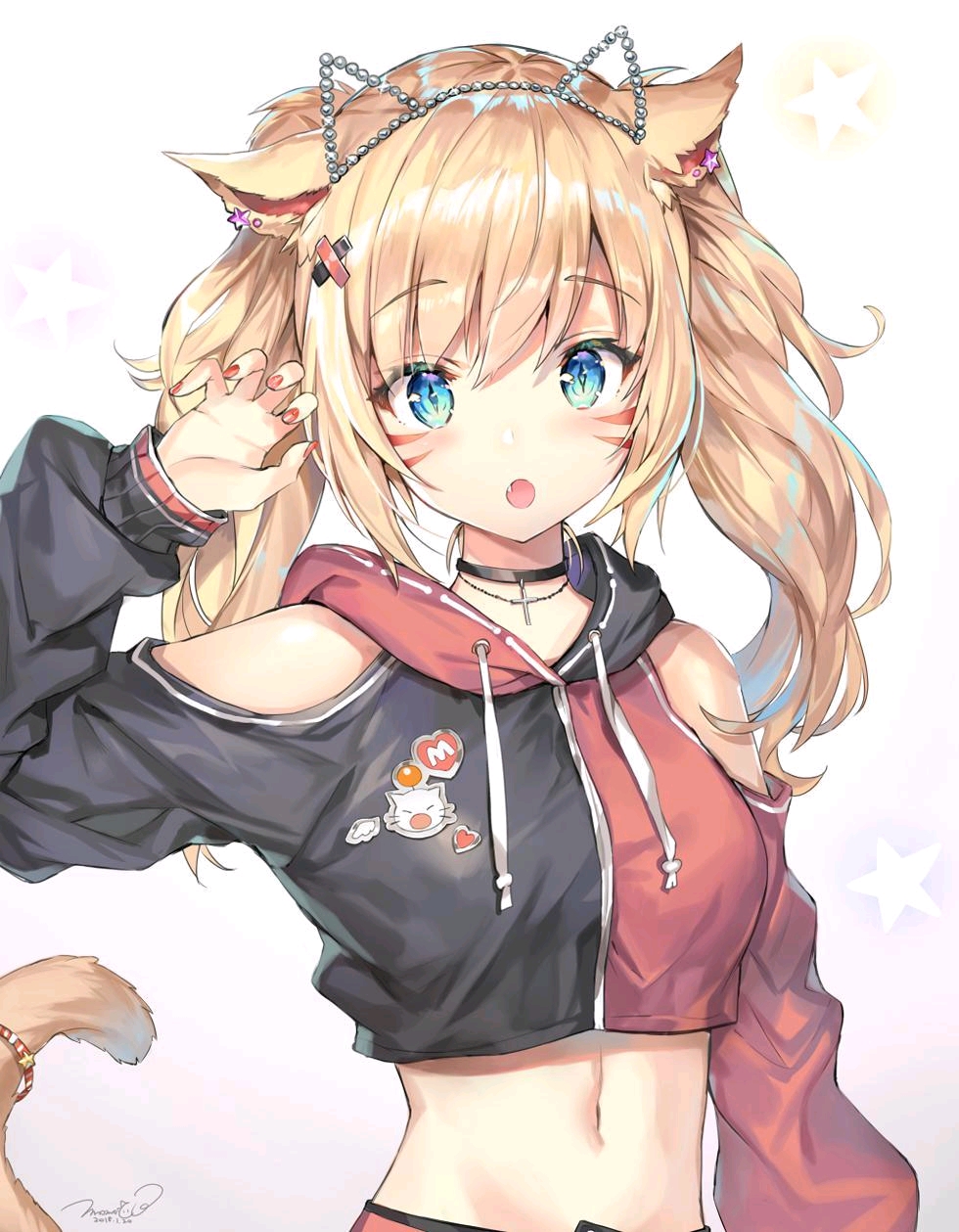 动漫美女少女，如画中精灵般的美貌