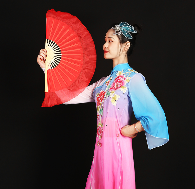 云裳扇子舞新秀，展现新时代风采的舞蹈新秀